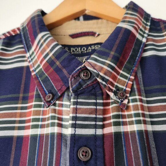 U.S POLO ASSN Plaid Button Up Shirt Mens Size XL Preppy Casual - Picture 4 of 9